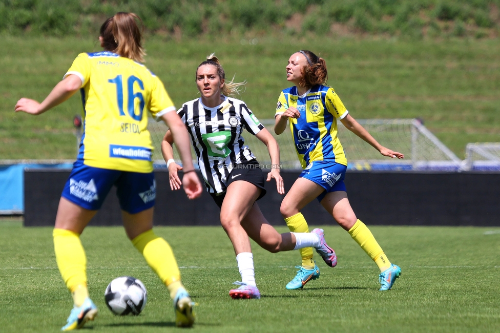 First Vienna - Sturm Damen
OEFB Frauen Bundesliga, 18. Runde, First Vienna FC 1894 - SK Sturm Graz Damen, Naturarena Hohe Warte Wien, 03.06.2023. 

Foto zeigt Modesta Uka (Sturm Damen)

