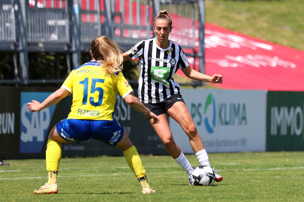 First Vienna - Sturm Damen
OEFB Frauen Bundesliga, 18. Runde, First Vienna FC 1894 - SK Sturm Graz Damen, Naturarena Hohe Warte Wien, 03.06.2023. 

Foto zeigt Modesta Uka (Sturm Damen)
