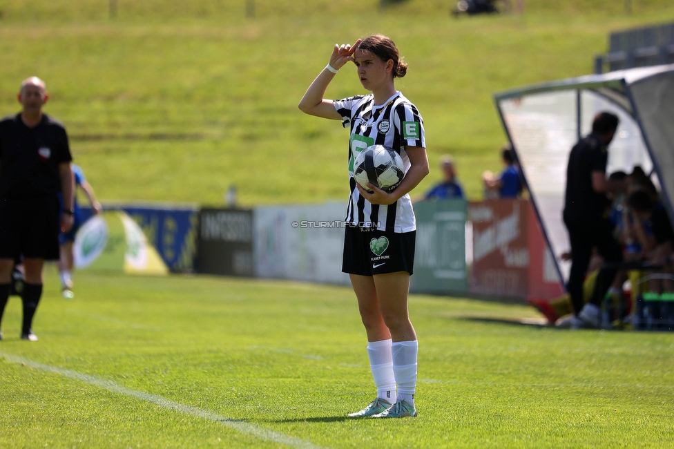 First Vienna - Sturm Damen
OEFB Frauen Bundesliga, 18. Runde, First Vienna FC 1894 - SK Sturm Graz Damen, Naturarena Hohe Warte Wien, 03.06.2023. 

Foto zeigt Leonie Tragl (Sturm Damen)
