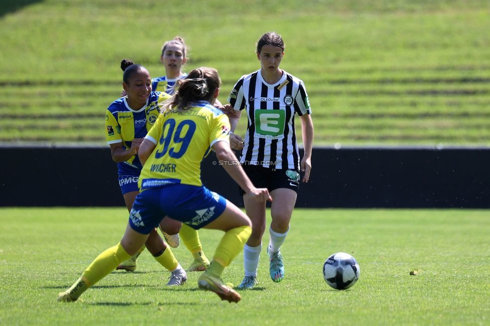 First Vienna - Sturm Damen
OEFB Frauen Bundesliga, 18. Runde, First Vienna FC 1894 - SK Sturm Graz Damen, Naturarena Hohe Warte Wien, 03.06.2023. 

Foto zeigt Leonie Tragl (Sturm Damen)
