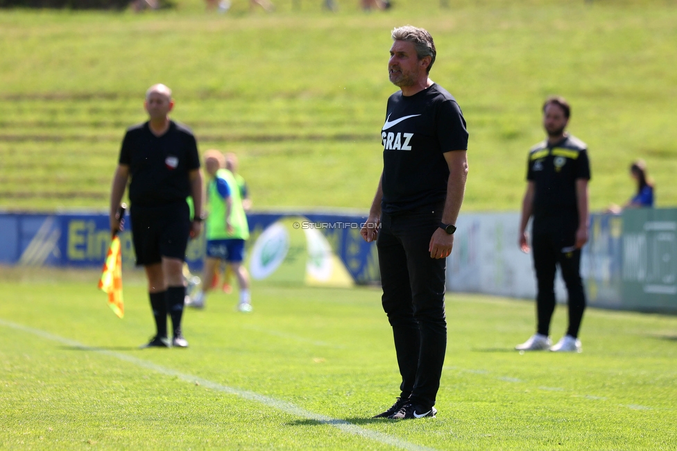 First Vienna - Sturm Damen
OEFB Frauen Bundesliga, 18. Runde, First Vienna FC 1894 - SK Sturm Graz Damen, Naturarena Hohe Warte Wien, 03.06.2023. 

Foto zeigt Christian Lang (Cheftrainer Sturm Damen)
