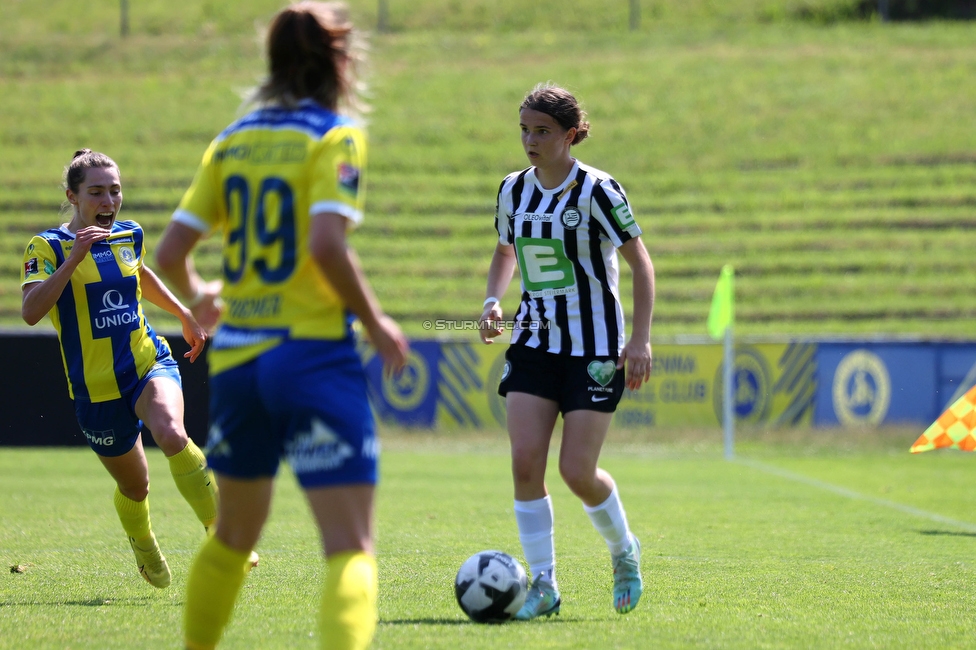 First Vienna - Sturm Damen
OEFB Frauen Bundesliga, 18. Runde, First Vienna FC 1894 - SK Sturm Graz Damen, Naturarena Hohe Warte Wien, 03.06.2023. 

Foto zeigt Leonie Tragl (Sturm Damen)
