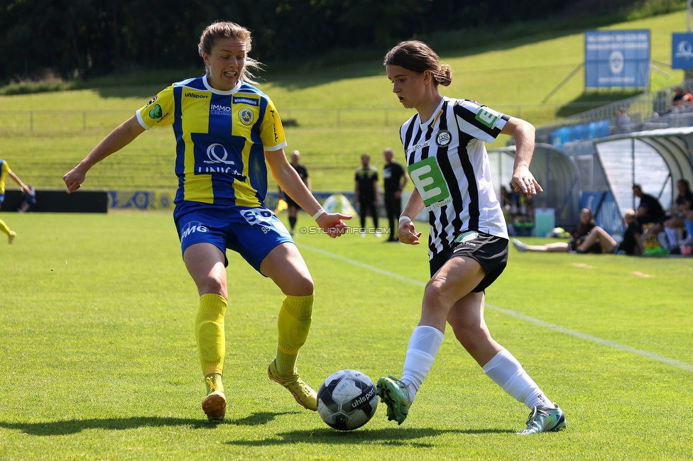 First Vienna - Sturm Damen
OEFB Frauen Bundesliga, 18. Runde, First Vienna FC 1894 - SK Sturm Graz Damen, Naturarena Hohe Warte Wien, 03.06.2023. 

Foto zeigt Leonie Tragl (Sturm Damen)
