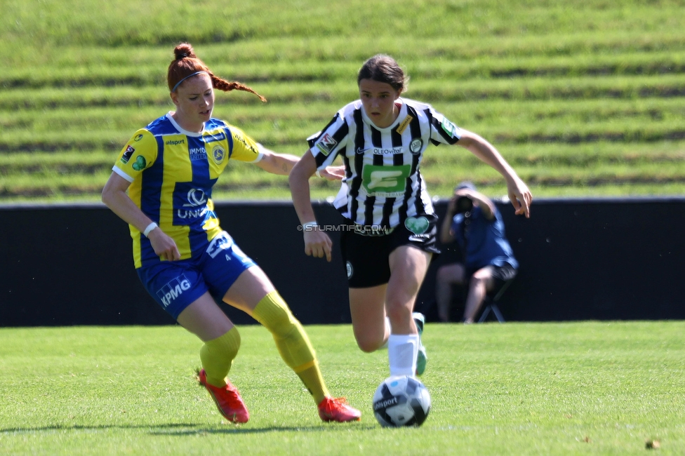 First Vienna - Sturm Damen
OEFB Frauen Bundesliga, 18. Runde, First Vienna FC 1894 - SK Sturm Graz Damen, Naturarena Hohe Warte Wien, 03.06.2023. 

Foto zeigt Leonie Tragl (Sturm Damen)
