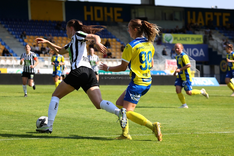 First Vienna - Sturm Damen
OEFB Frauen Bundesliga, 18. Runde, First Vienna FC 1894 - SK Sturm Graz Damen, Naturarena Hohe Warte Wien, 03.06.2023. 

Foto zeigt Lilli Purtscheller (Sturm Damen)
