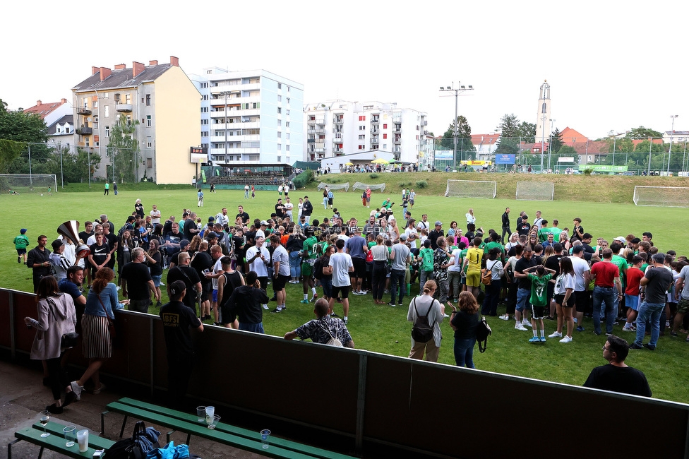 Eroeffnung Gruabn Holztribuene
Eroeffnung Gruabn Holztribuene, Gruabn Graz, 24.06.2023.

Foto zeigt Gaeste
