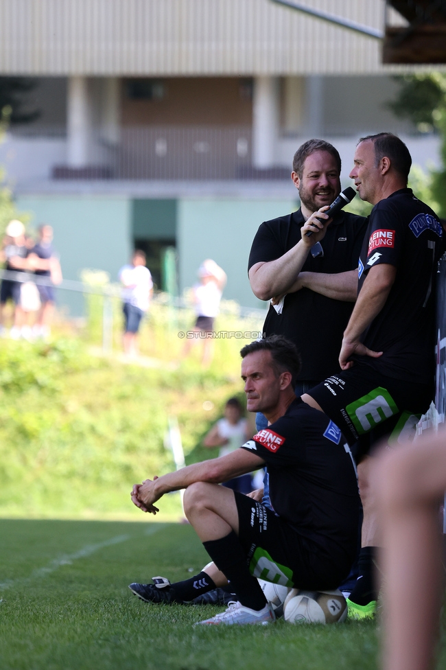 Eroeffnung Gruabn Holztribuene
Eroeffnung Gruabn Holztribuene, Gruabn Graz, 25.06.2023.

Foto zeigt das Legendenspiel zwischen Sturm und St. Pauli
