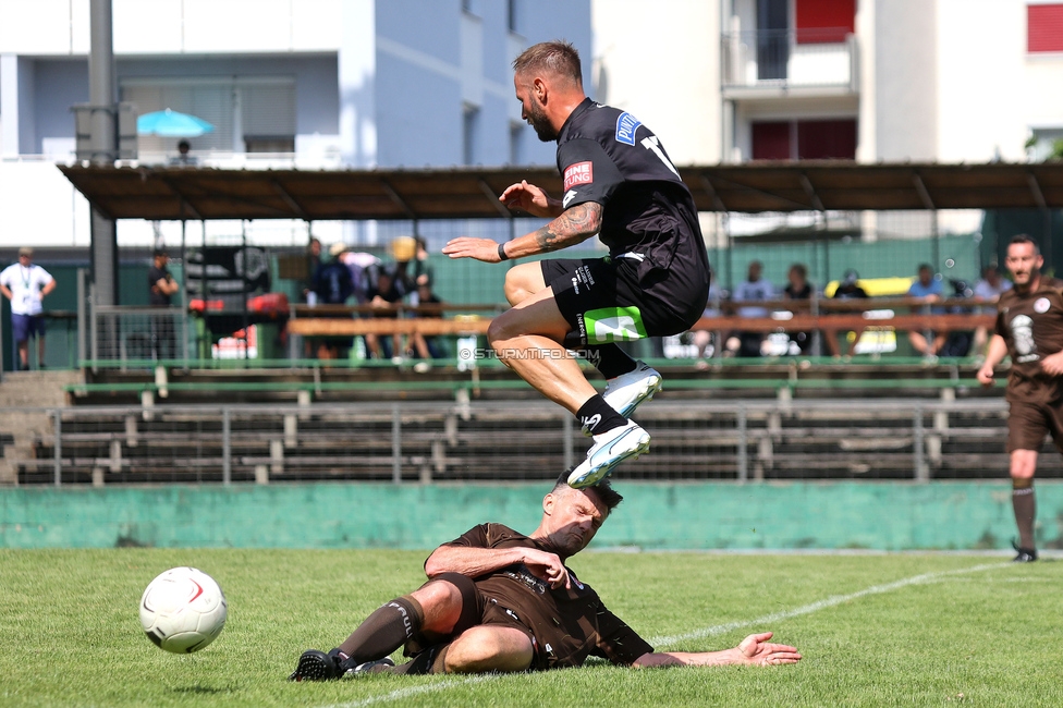 Eroeffnung Gruabn Holztribuene
Eroeffnung Gruabn Holztribuene, Gruabn Graz, 25.06.2023.

Foto zeigt das Legendenspiel zwischen Sturm und St. Pauli
