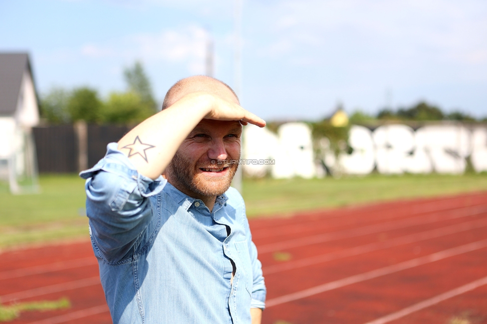 Trainingsauftakt Sturm Graz Damen
OEFB Frauen Bundesliga, Trainingsauftakt SK Sturm Graz Damen, Postplatz Puntigam, 17.07.2023. 

Foto zeigt Mario Karner (Technischer Direktor Sturm Damen)
