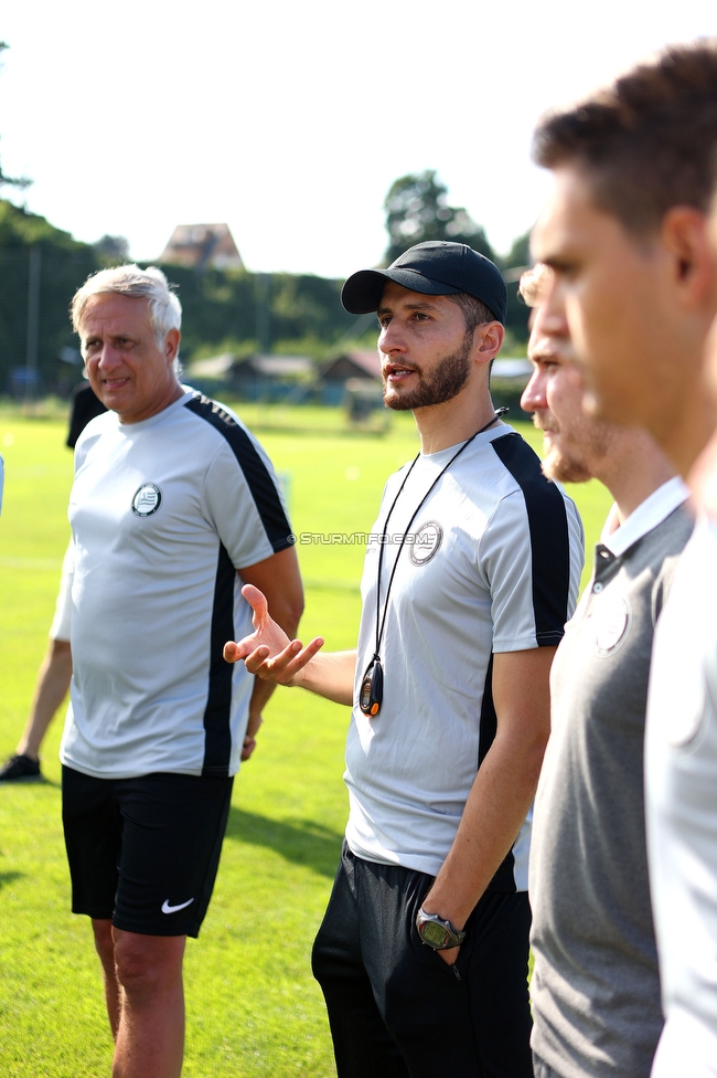 Trainingsauftakt Sturm Graz Damen
OEFB Frauen Bundesliga, Trainingsauftakt SK Sturm Graz Damen, Postplatz Puntigam, 17.07.2023. 

Foto zeigt
