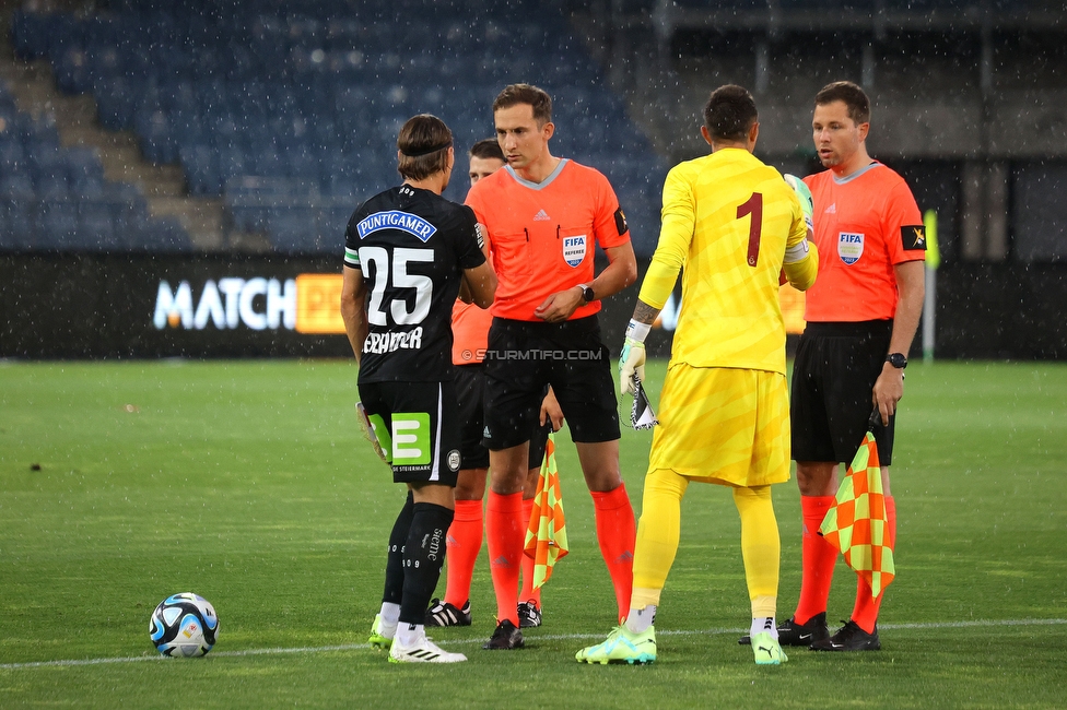 Sturm Graz - Galatasaray Istanbul
Testspiel, SK Sturm Graz - Galatasaray Istanbul, Stadion Liebenau, Graz 18.07.2023. 

Foto zeigt Stefan Hierlaender (Sturm)
