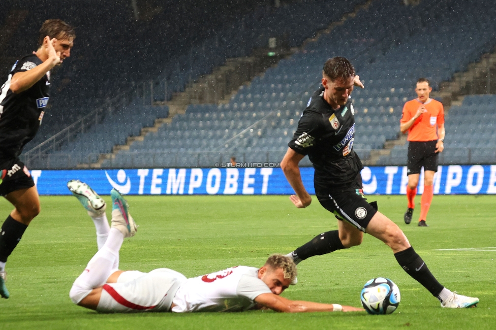 Sturm Graz - Galatasaray Istanbul
Testspiel, SK Sturm Graz - Galatasaray Istanbul, Stadion Liebenau, Graz 18.07.2023. 

Foto zeigt David Schnegg (Sturm)
