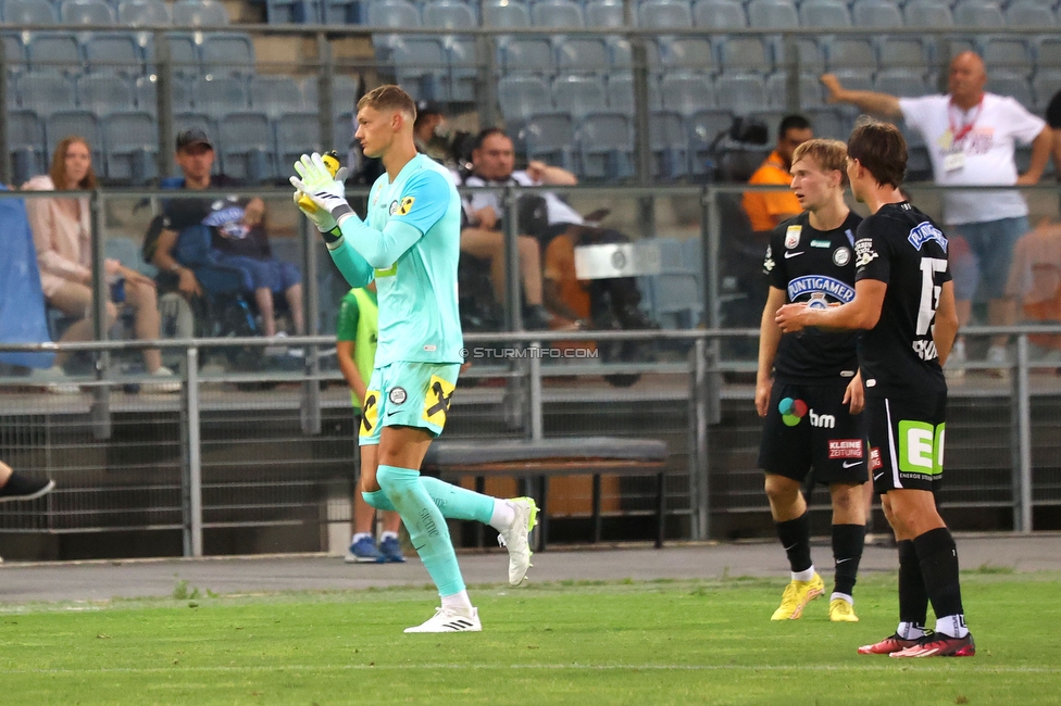 Sturm Graz - Galatasaray Istanbul
Testspiel, SK Sturm Graz - Galatasaray Istanbul, Stadion Liebenau, Graz 18.07.2023. 

Foto zeigt Kjell Scherpen (Sturm)
