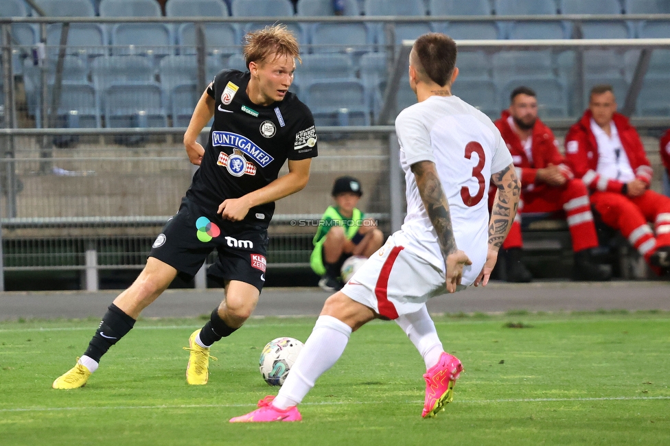 Sturm Graz - Galatasaray Istanbul
Testspiel, SK Sturm Graz - Galatasaray Istanbul, Stadion Liebenau, Graz 18.07.2023. 

Foto zeigt Samuel Stueckler (Sturm)
