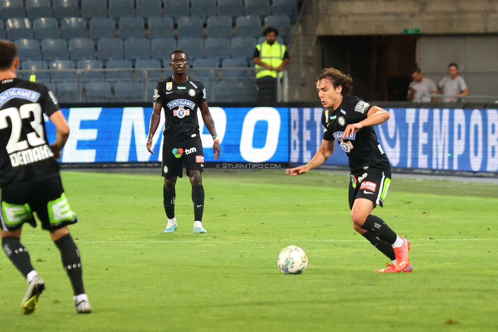 Sturm Graz - Galatasaray Istanbul
Testspiel, SK Sturm Graz - Galatasaray Istanbul, Stadion Liebenau, Graz 18.07.2023. 

Foto zeigt Javi Serrano (Sturm)
