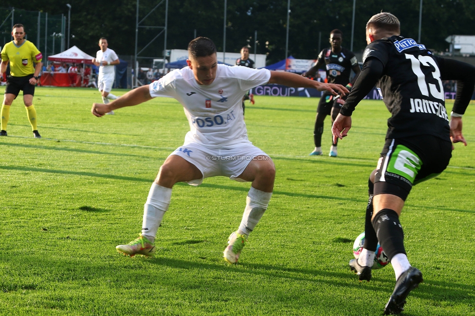 SAK - Sturm Graz
OEFB Cup, 1. Runde, SAK Klagenfurt - SK Sturm Graz, Sportpark Welzenegg, 22.07.2023. 

Foto zeigt Jakob Jantscher (Sturm)
