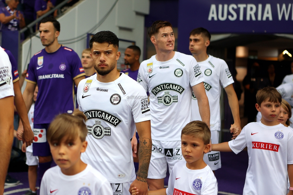 Austria Wien - Sturm Graz
Oesterreichische Fussball Bundesliga, 1. Runde, FK Austria Wien - SK Sturm Graz, Franz-Horr-Stadion Wien, 30.07.2023. 

Foto zeigt Jusuf Gazibegovic (Sturm)
