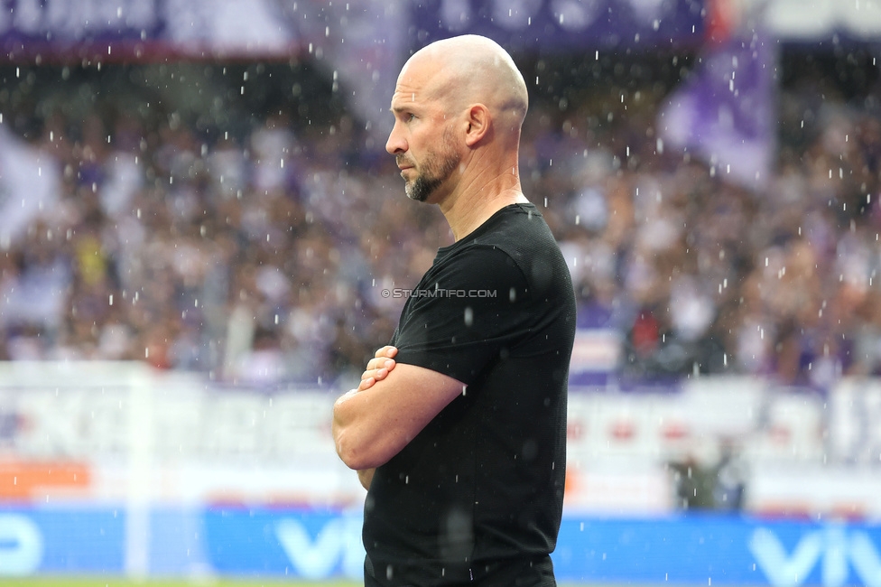 Austria Wien - Sturm Graz
Oesterreichische Fussball Bundesliga, 1. Runde, FK Austria Wien - SK Sturm Graz, Franz-Horr-Stadion Wien, 30.07.2023. 

Foto zeigt Christian Ilzer (Cheftrainer Sturm)
