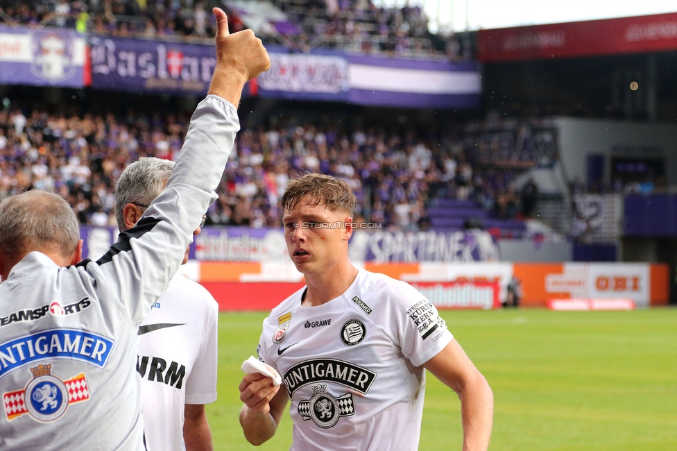 Austria Wien - Sturm Graz
Oesterreichische Fussball Bundesliga, 1. Runde, FK Austria Wien - SK Sturm Graz, Franz-Horr-Stadion Wien, 30.07.2023. 

Foto zeigt Alexander Prass (Sturm)
