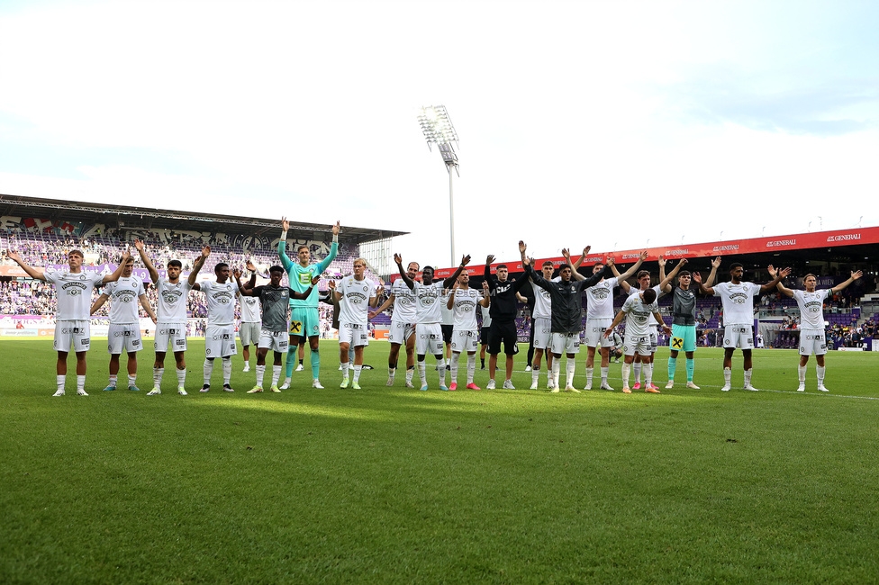 Austria Wien - Sturm Graz
Oesterreichische Fussball Bundesliga, 1. Runde, FK Austria Wien - SK Sturm Graz, Franz-Horr-Stadion Wien, 30.07.2023. 

Foto zeigt die Mannschaft von Sturm
