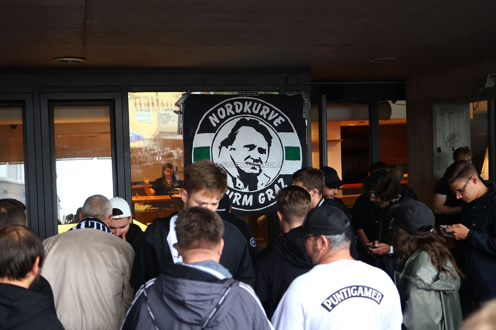 Sturm Graz - LASK
Oesterreichische Fussball Bundesliga, 2. Runde, SK Sturm Graz - LASK, Stadion Liebenau Graz, 05.08.2023. 

Foto zeigt den Verein Nordkurve Sturm Graz
