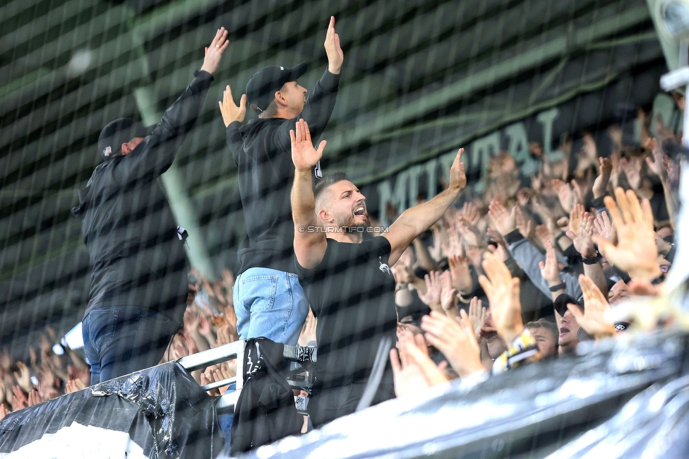 Sturm Graz - LASK
Oesterreichische Fussball Bundesliga, 2. Runde, SK Sturm Graz - LASK, Stadion Liebenau Graz, 05.08.2023. 

Foto zeigt Fans von Sturm
Schlüsselwörter: brigata vorsaenger
