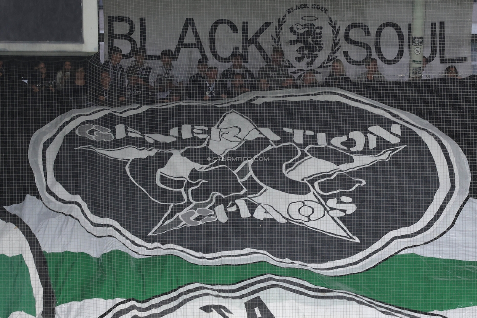 Sturm Graz - LASK
Oesterreichische Fussball Bundesliga, 2. Runde, SK Sturm Graz - LASK, Stadion Liebenau Graz, 05.05.2023. 

Foto zeigt Fans von Sturm mit einer Choreografie
Schlüsselwörter: generationchaos