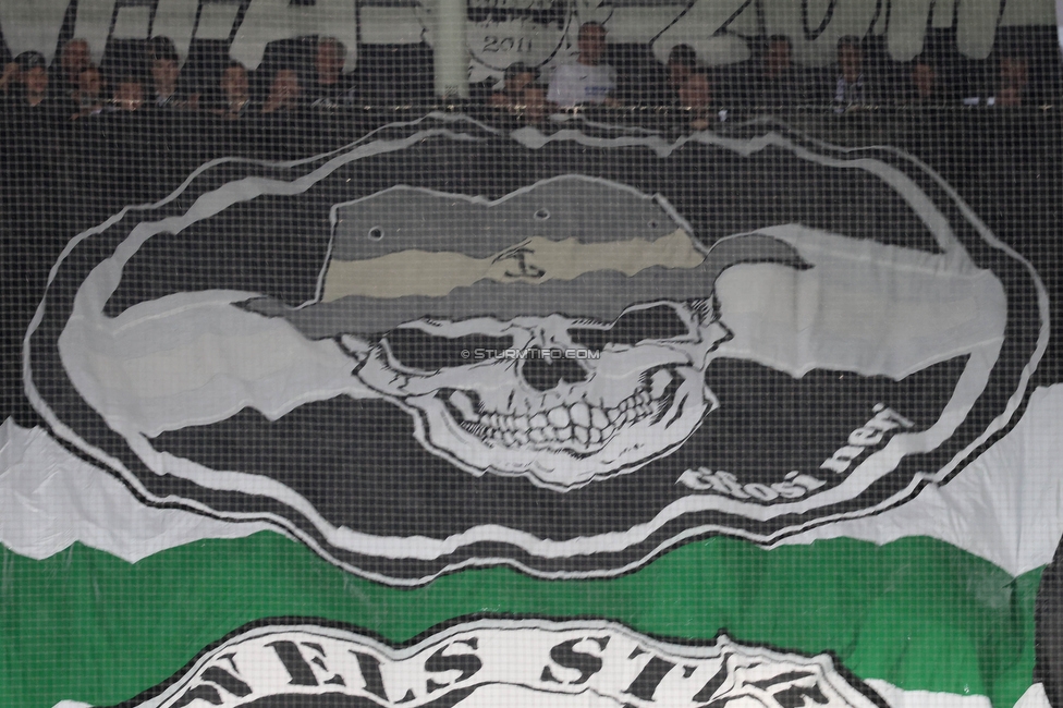 Sturm Graz - LASK
Oesterreichische Fussball Bundesliga, 2. Runde, SK Sturm Graz - LASK, Stadion Liebenau Graz, 05.05.2023. 

Foto zeigt Fans von Sturm mit einer Choreografie
Schlüsselwörter: tifosi