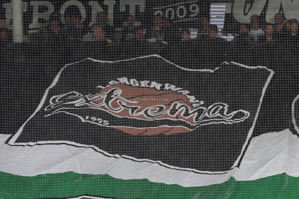 Sturm Graz - LASK
Oesterreichische Fussball Bundesliga, 2. Runde, SK Sturm Graz - LASK, Stadion Liebenau Graz, 05.05.2023. 

Foto zeigt Fans von Sturm mit einer Choreografie
Schlüsselwörter: extrema