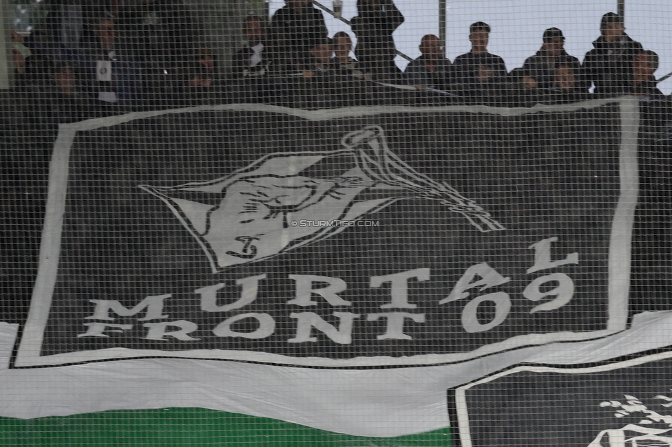 Sturm Graz - LASK
Oesterreichische Fussball Bundesliga, 2. Runde, SK Sturm Graz - LASK, Stadion Liebenau Graz, 05.05.2023. 

Foto zeigt Fans von Sturm mit einer Choreografie
Schlüsselwörter: murtalfront