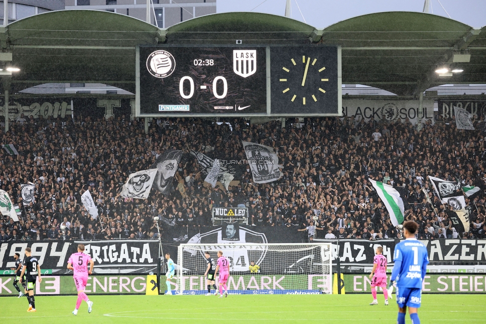 Sturm Graz - LASK
Oesterreichische Fussball Bundesliga, 2. Runde, SK Sturm Graz - LASK, Stadion Liebenau Graz, 05.05.2023. 

Foto zeigt Fans von Sturm
