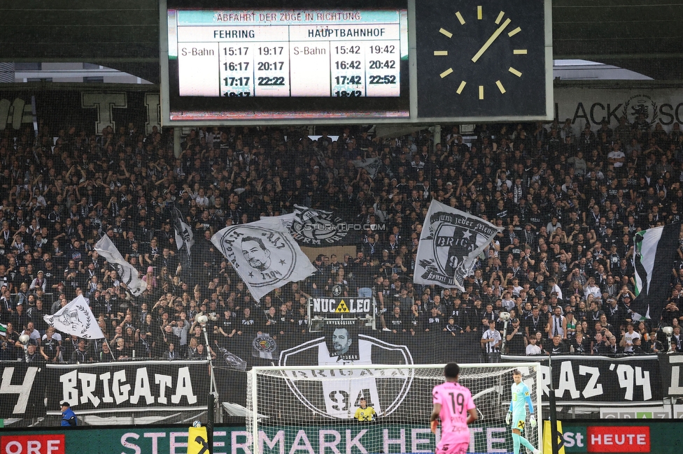 Sturm Graz - LASK
Oesterreichische Fussball Bundesliga, 2. Runde, SK Sturm Graz - LASK, Stadion Liebenau Graz, 05.05.2023. 

Foto zeigt Fans von Sturm
Schlüsselwörter: brigata