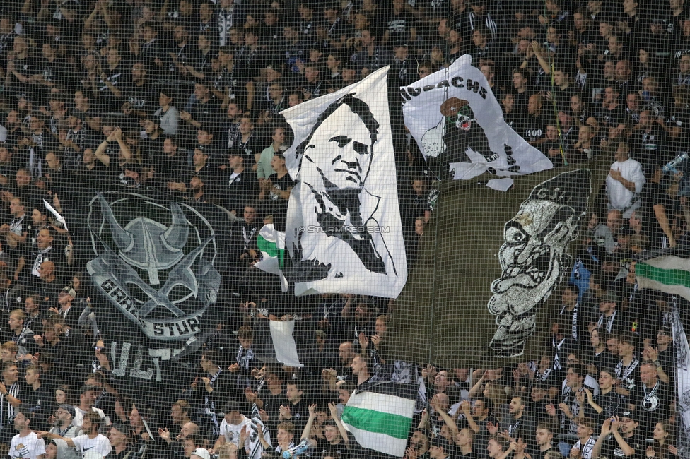 Sturm Graz - LASK
Oesterreichische Fussball Bundesliga, 2. Runde, SK Sturm Graz - LASK, Stadion Liebenau Graz, 05.05.2023. 

Foto zeigt Fans von Sturm
Schlüsselwörter: sturmflut