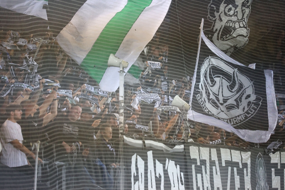 Sturm Graz - LASK
Oesterreichische Fussball Bundesliga, 2. Runde, SK Sturm Graz - LASK, Stadion Liebenau Graz, 05.08.2023. 

Foto zeigt Fans von Sturm
Schlüsselwörter: schals sturmflut