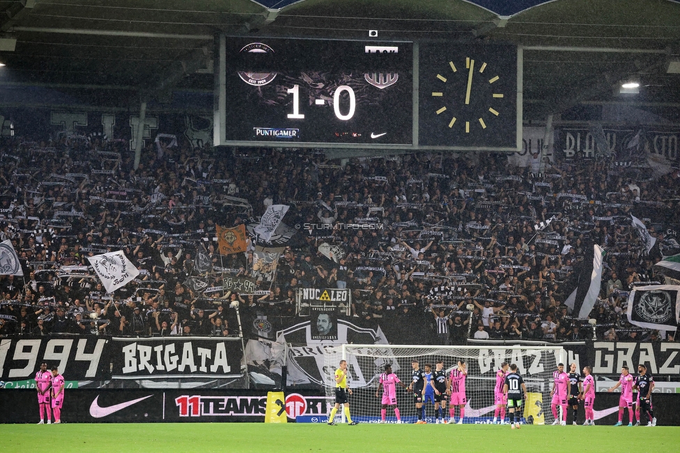 Sturm Graz - LASK
Oesterreichische Fussball Bundesliga, 2. Runde, SK Sturm Graz - LASK, Stadion Liebenau Graz, 05.05.2023. 

Foto zeigt Fans von Sturm
Schlüsselwörter: schals