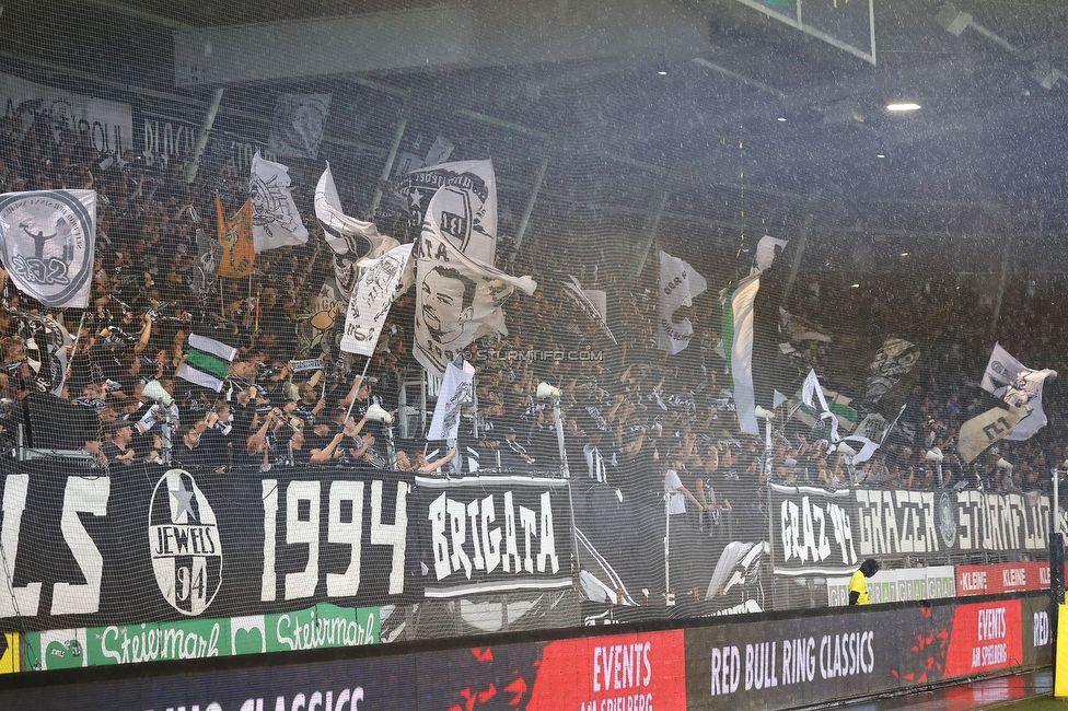 Sturm Graz - LASK
Oesterreichische Fussball Bundesliga, 2. Runde, SK Sturm Graz - LASK, Stadion Liebenau Graz, 05.08.2023. 

Foto zeigt Fans von Sturm
