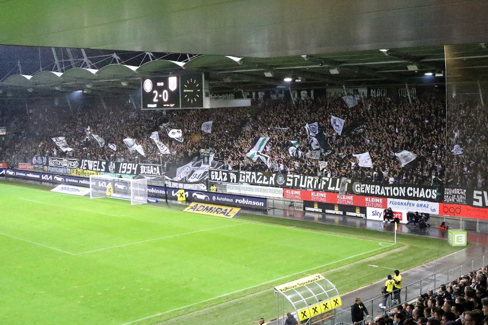 Sturm Graz - LASK
Oesterreichische Fussball Bundesliga, 2. Runde, SK Sturm Graz - LASK, Stadion Liebenau Graz, 05.05.2023. 

Foto zeigt Fans von Sturm
