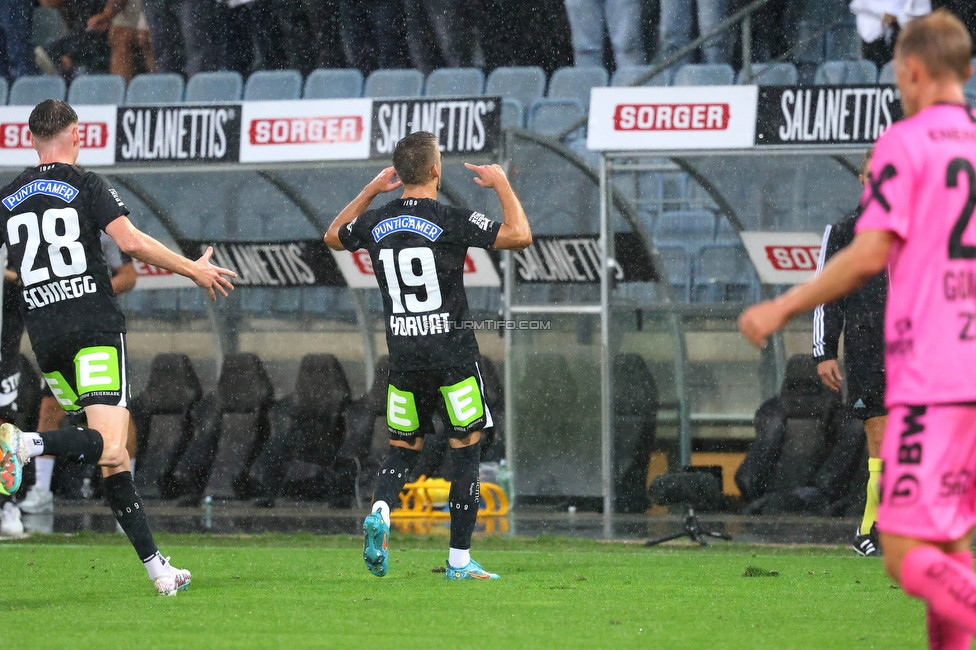 Sturm Graz - LASK
Oesterreichische Fussball Bundesliga, 2. Runde, SK Sturm Graz - LASK, Stadion Liebenau Graz, 05.05.2023. 

Foto zeigt Tomi Horvat (Sturm)
Schlüsselwörter: torjubel