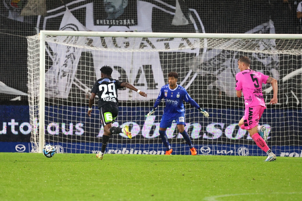 Sturm Graz - LASK
Oesterreichische Fussball Bundesliga, 2. Runde, SK Sturm Graz - LASK, Stadion Liebenau Graz, 05.05.2023. 

Foto zeigt Mohammed Gadafi Fuseini (Sturm)
