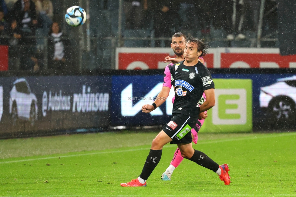 Sturm Graz - LASK
Oesterreichische Fussball Bundesliga, 2. Runde, SK Sturm Graz - LASK, Stadion Liebenau Graz, 05.05.2023. 

Foto zeigt Javi Serrano (Sturm)
