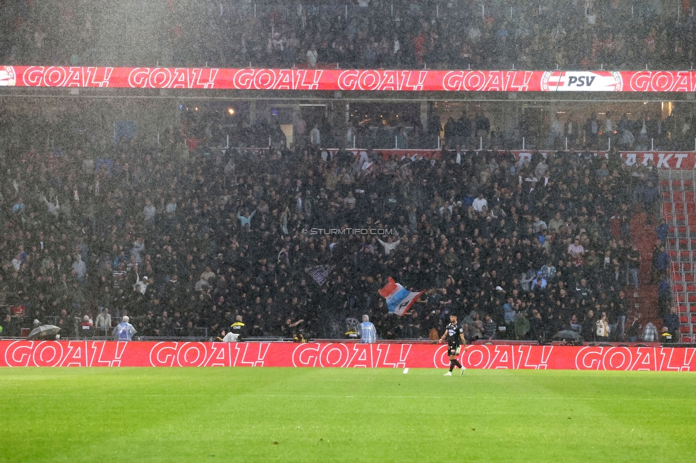 PSV Eindhoven - Sturm Graz
UEFA Champions League Qualifikation 3. Runde, PSV Eindhoven - SK Sturm Graz, Philips Stadion Eindhoven, 08.08.2023. 

Foto zeigt Fans von PSV
