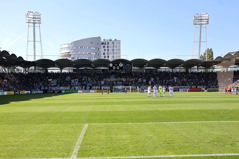 Sturm Graz - Austria Klagenfurt
Oesterreichische Fussball Bundesliga, 3. Runde, SK Sturm Graz - SK Austria Klagenfurt, Stadion Liebenau Graz, 12.08.2023. 

Foto zeigt Fans von Sturm
