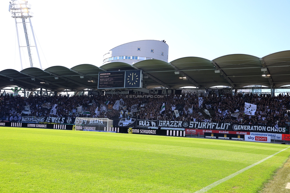 Sturm Graz - Austria Klagenfurt
Oesterreichische Fussball Bundesliga, 3. Runde, SK Sturm Graz - SK Austria Klagenfurt, Stadion Liebenau Graz, 12.08.2023. 

Foto zeigt Fans von Sturm
