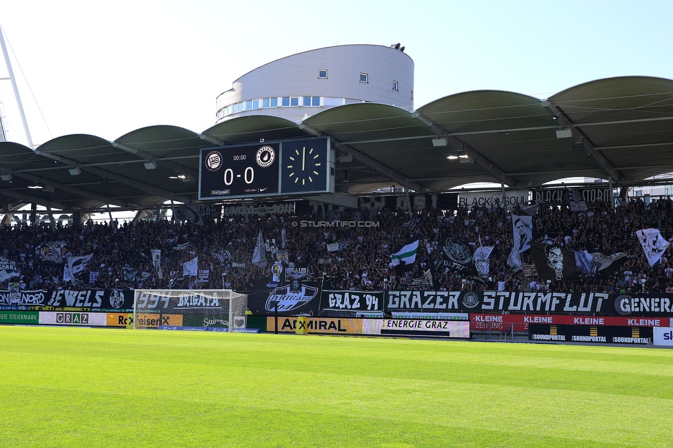 Sturm Graz - Austria Klagenfurt
Oesterreichische Fussball Bundesliga, 3. Runde, SK Sturm Graz - SK Austria Klagenfurt, Stadion Liebenau Graz, 12.08.2023. 

Foto zeigt Fans von Sturm
