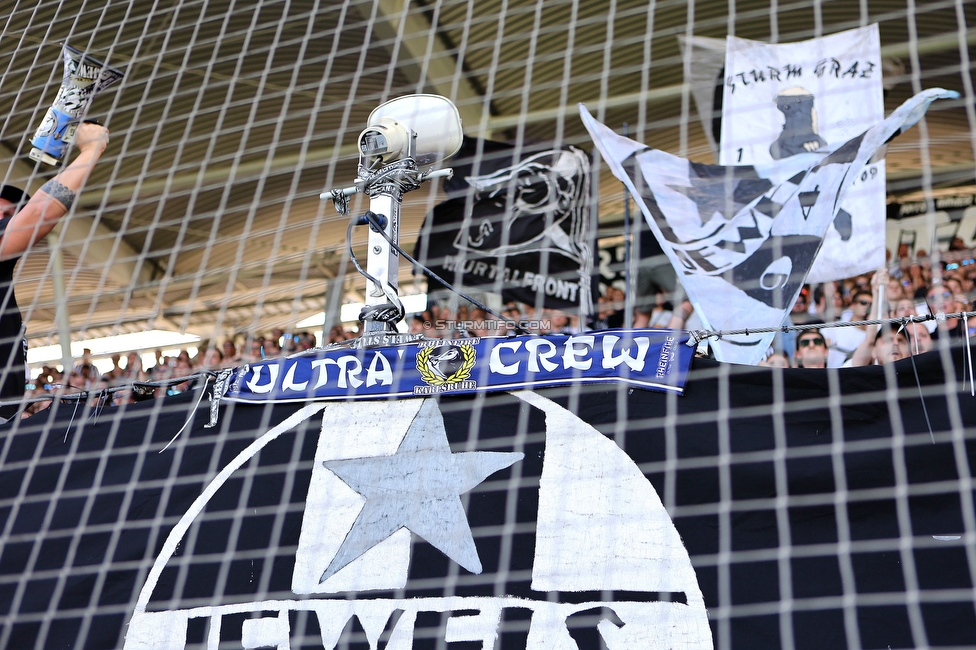 Sturm Graz - Austria Klagenfurt
Oesterreichische Fussball Bundesliga, 3. Runde, SK Sturm Graz - SK Austria Klagenfurt, Stadion Liebenau Graz, 12.08.2023. 

Foto zeigt Fans von Sturm
Schlüsselwörter: jewels