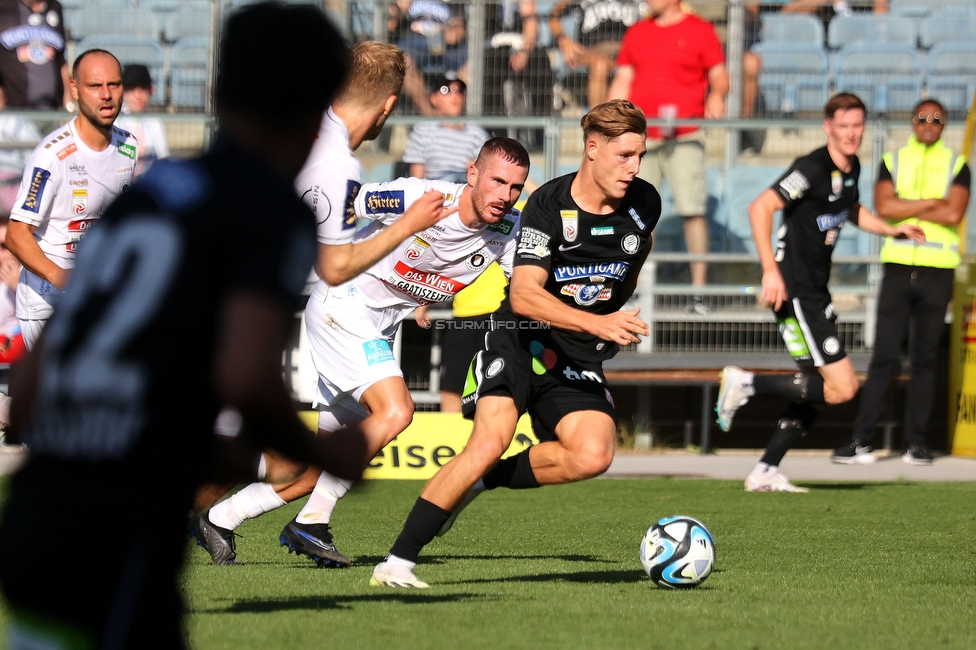 Sturm Graz - Austria Klagenfurt
Oesterreichische Fussball Bundesliga, 3. Runde, SK Sturm Graz - SK Austria Klagenfurt, Stadion Liebenau Graz, 12.08.2023. 

Foto zeigt Alexander Prass (Sturm)
