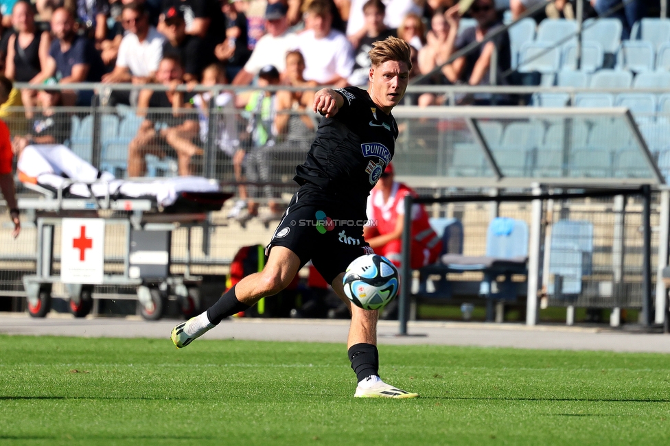 Sturm Graz - Austria Klagenfurt
Oesterreichische Fussball Bundesliga, 3. Runde, SK Sturm Graz - SK Austria Klagenfurt, Stadion Liebenau Graz, 12.08.2023. 

Foto zeigt Alexander Prass (Sturm)
