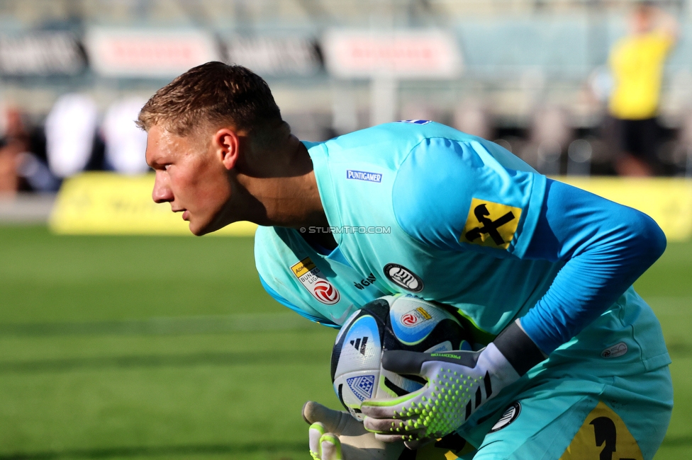 Sturm Graz - Austria Klagenfurt
Oesterreichische Fussball Bundesliga, 3. Runde, SK Sturm Graz - SK Austria Klagenfurt, Stadion Liebenau Graz, 12.08.2023. 

Foto zeigt Kjell Scherpen (Sturm)
