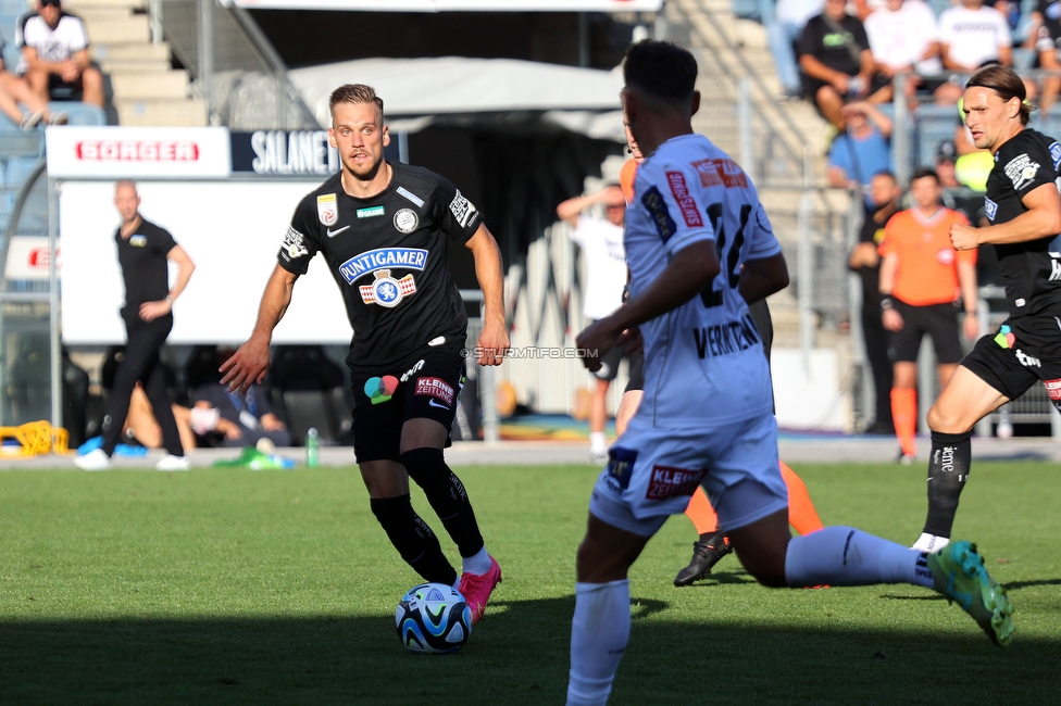 Sturm Graz - Austria Klagenfurt
Oesterreichische Fussball Bundesliga, 3. Runde, SK Sturm Graz - SK Austria Klagenfurt, Stadion Liebenau Graz, 12.08.2023. 

Foto zeigt Tomi Horvat (Sturm)
