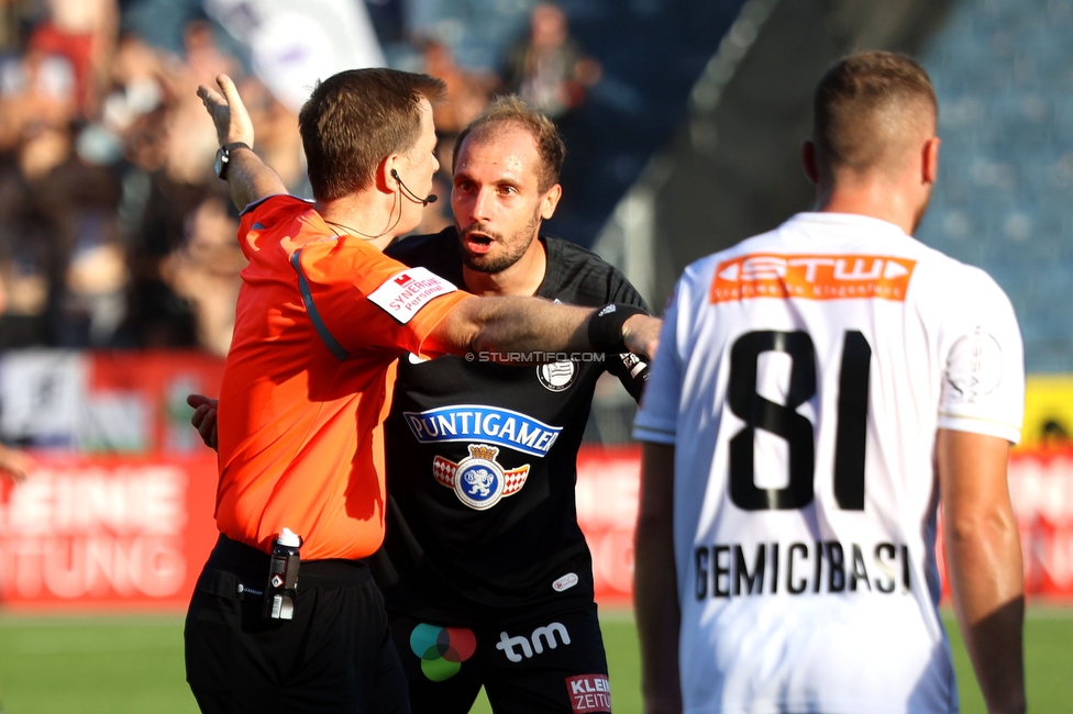 Sturm Graz - Austria Klagenfurt
Oesterreichische Fussball Bundesliga, 3. Runde, SK Sturm Graz - SK Austria Klagenfurt, Stadion Liebenau Graz, 12.08.2023. 

Foto zeigt Jon Gorenc-Stankovic (Sturm)
